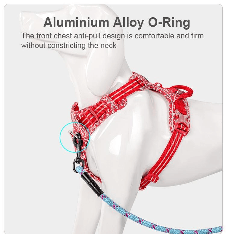 Truelove Adjustable Control Cotton Floral Pet Harness - immagine 5