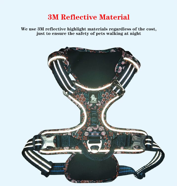 Truelove Adjustable Control Cotton Floral Pet Harness - immagine 10