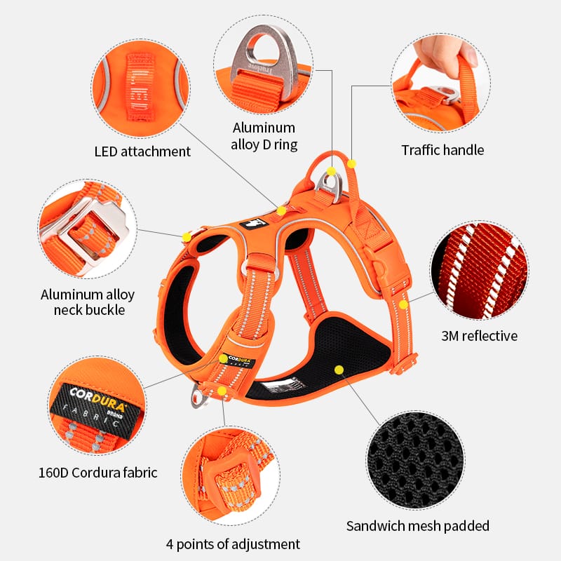 Truelove Ultra-Durable CORDURA Harness with Night Visibility - immagine 3