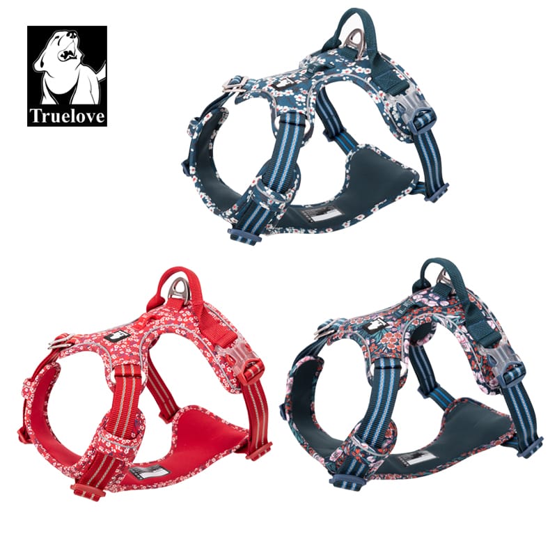 Truelove Adjustable Control Cotton Floral Pet Harness - immagine 3