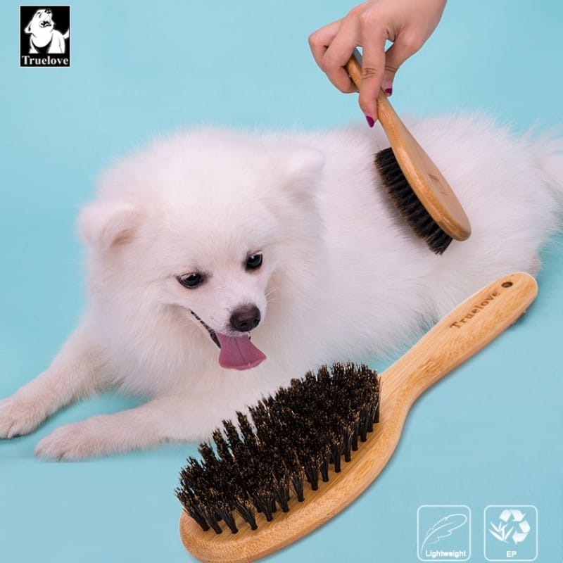 Truelove NatureTouch: Bamboo Handled Brush with Authentic Boar Bristles for Pets - immagine 3
