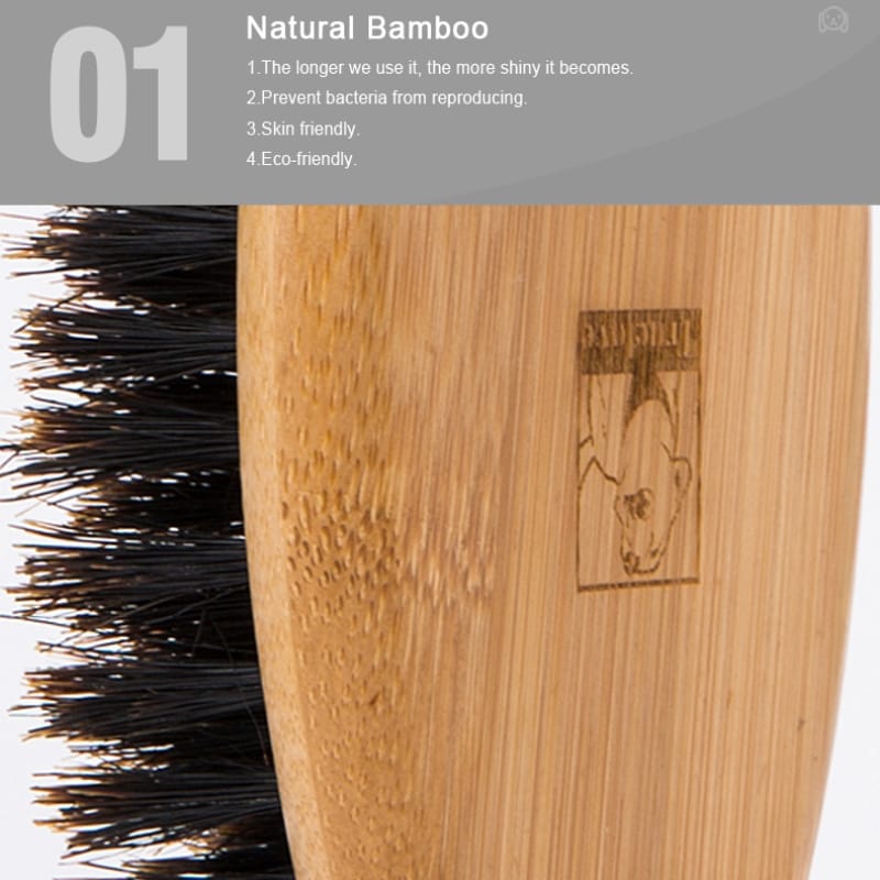 Truelove NatureTouch: Bamboo Handled Brush with Authentic Boar Bristles for Pets - immagine 4