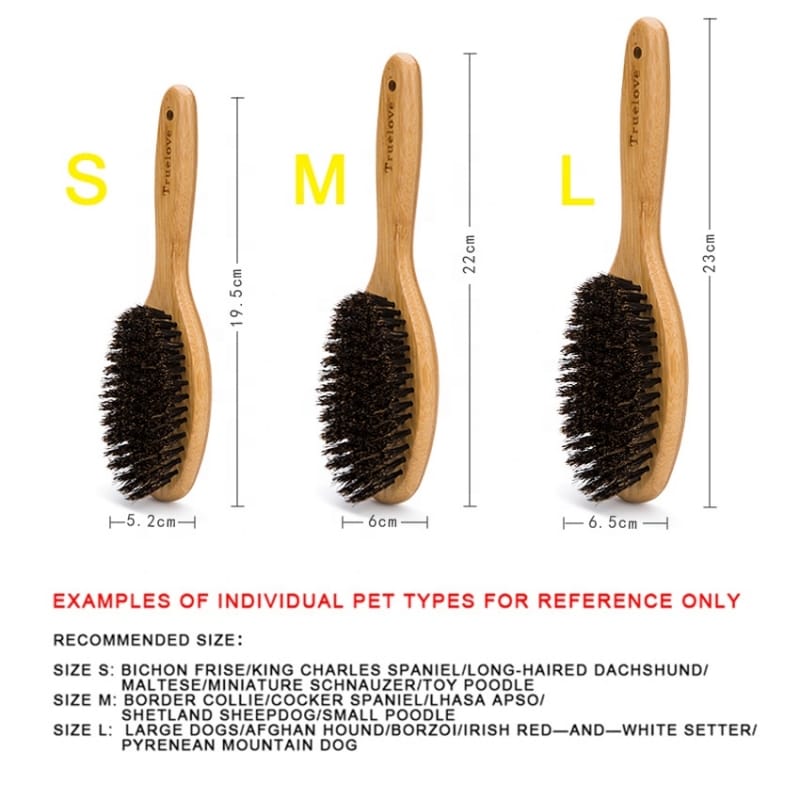 Truelove NatureTouch: Bamboo Handled Brush with Authentic Boar Bristles for Pets - immagine 8