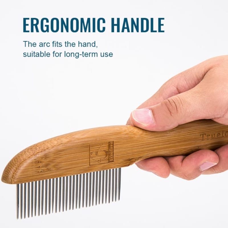 Truelove FurPerfection: Bamboo Crafted Brush with Ergonomic Comfort Handle - immagine 7
