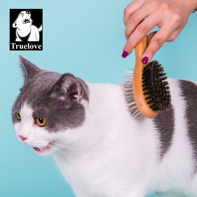 Truelove Ultimate Pet Brush: Bamboo Crafted & Boar Bristle Infused for Gentle Grooming - immagine 9