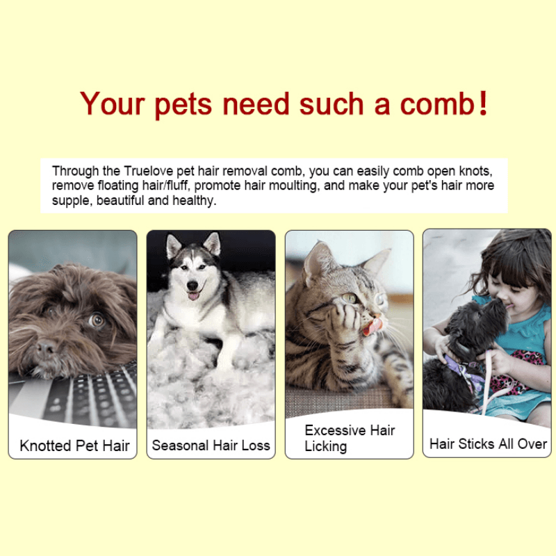 Truelove Natural Shine Bamboo Comb: Safe & Effective for Molting Hair - immagine 9