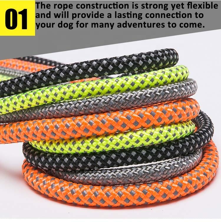 Truelove Nylon Rope Dog Leash with 3M Reflective - immagine 5