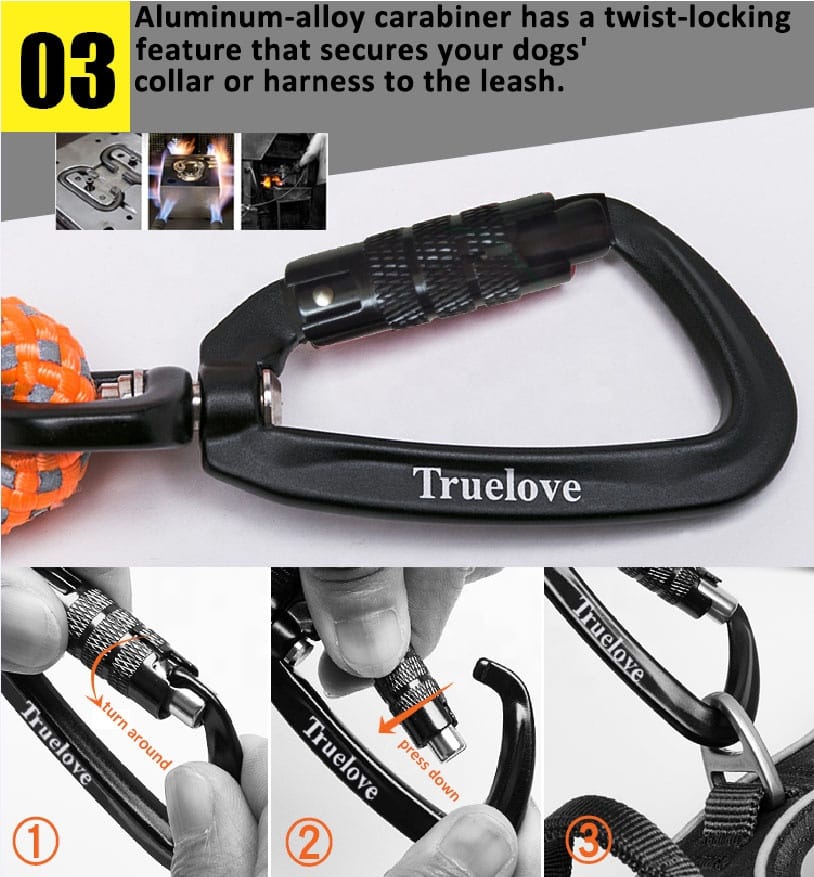 Truelove Nylon Rope Dog Leash with 3M Reflective - immagine 7