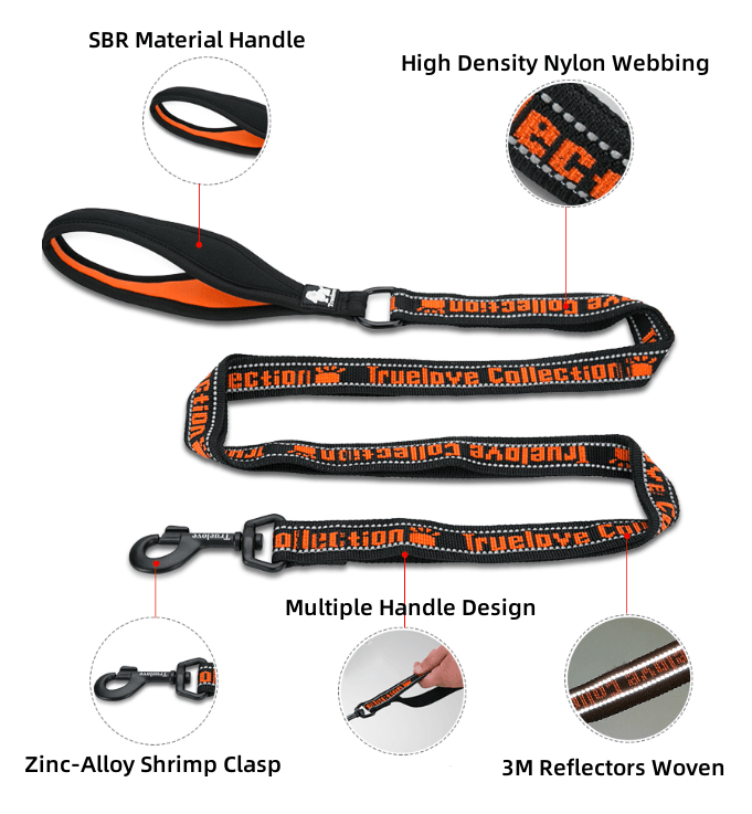 Truelove Neoprene Padded Handle Dog Leash for Comfortable Walks - immagine 3
