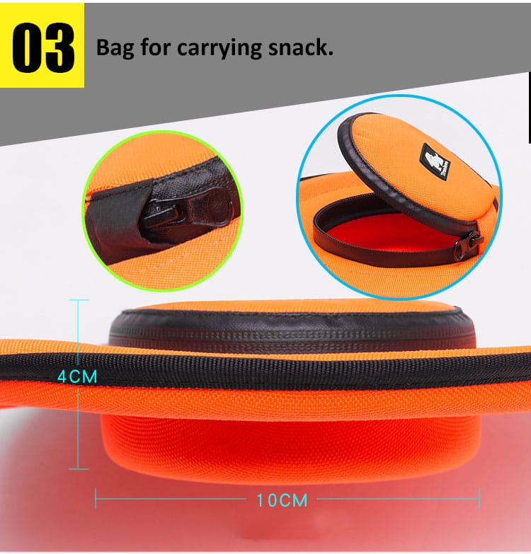 Truelove Waterproof Training Frisbee: Durable 900D Oxford with Snack Storage - immagine 4