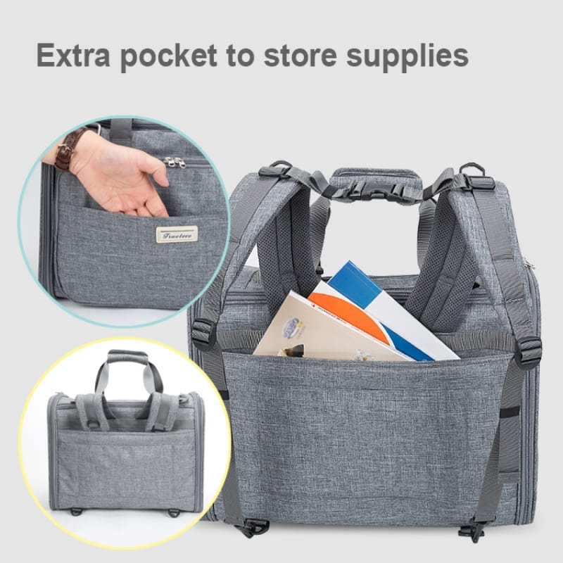 Truelove Premium 420D Polyester Water-Resistant Pet Outdoor Carrier - immagine 10