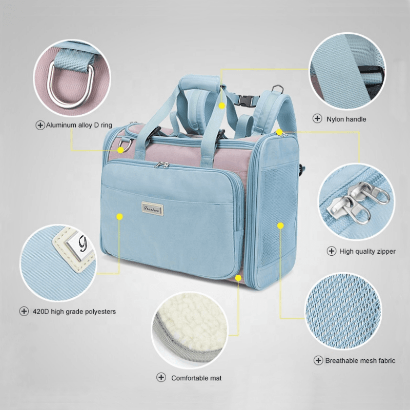 Truelove Premium 420D Polyester Water-Resistant Pet Outdoor Carrier - immagine 2