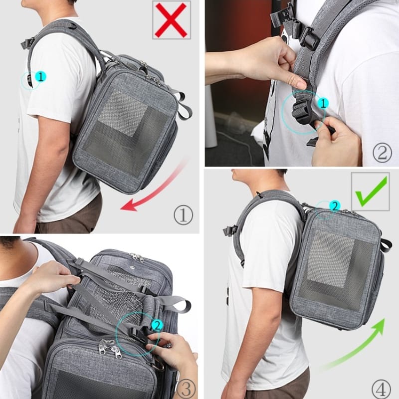 Truelove Premium 420D Polyester Water-Resistant Pet Outdoor Carrier - immagine 7