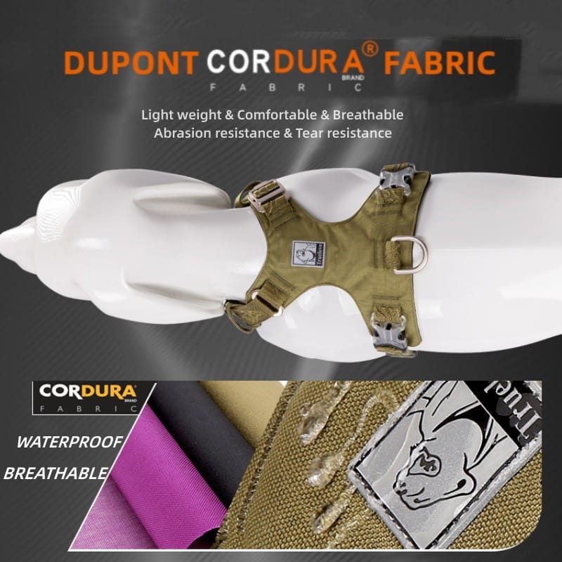 Truelove Cordura Fabric Soft Durable Tactical Dog Harness - immagine 4