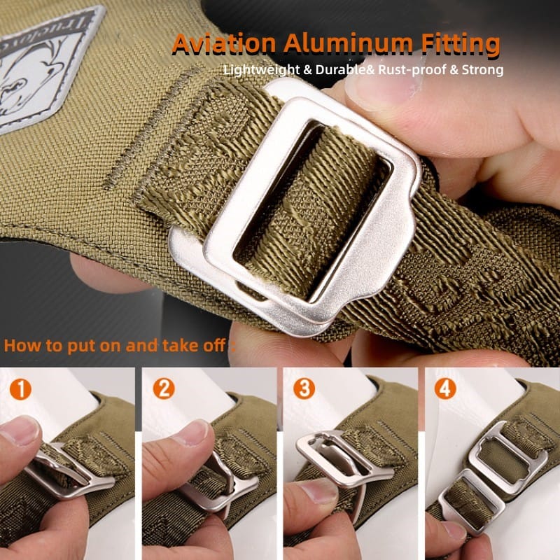 Truelove Cordura Fabric Soft Durable Tactical Dog Harness - immagine 5